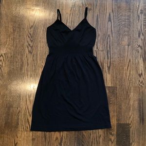 Black under line dress